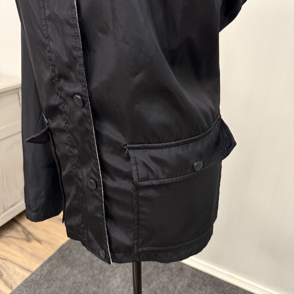 Thread & Supply Women's Large Navy Blue Full Zip Hooded Rain Jacket - Picture 3 of 7
